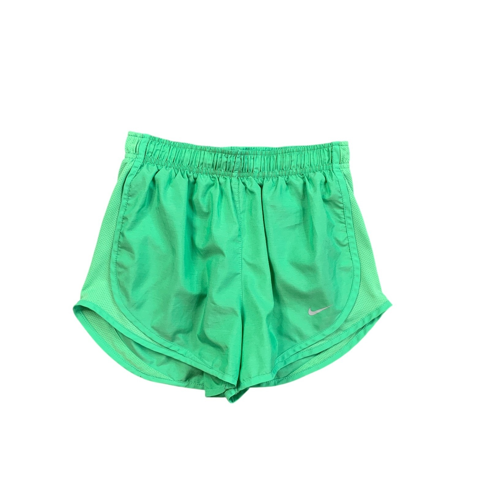 Nike Shorts Womens S Small Green Dri Fit Tempo Race Running Lightweight Iconic